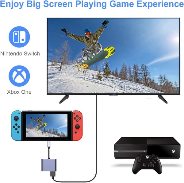 USB-C - VGA HDMI -sovitin, Type-C - VGA HDMI 4K UHD -muunnin
