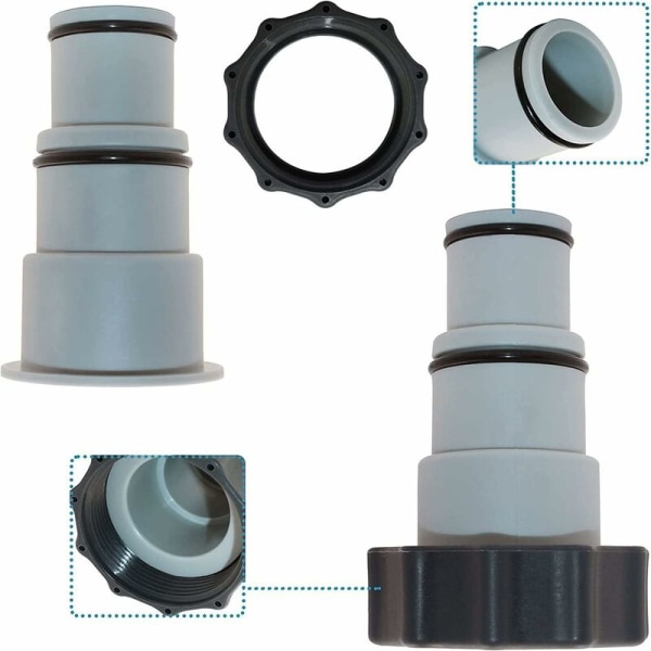2 stk. A-adapter til Intex swimmingpool, erstatningsslange-adapter