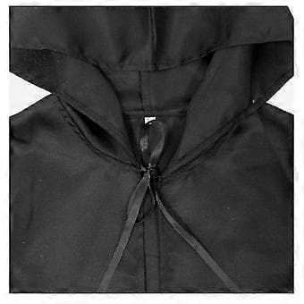 Halloween Kostume Grim Reaper Kappe Middelalder Kappe Voksen/barn #sort M