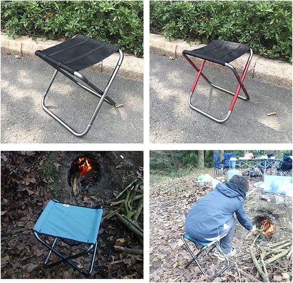 Cloud Camping -taittuva jakkara, pieni ulkoilmataittuva Slacker Cha