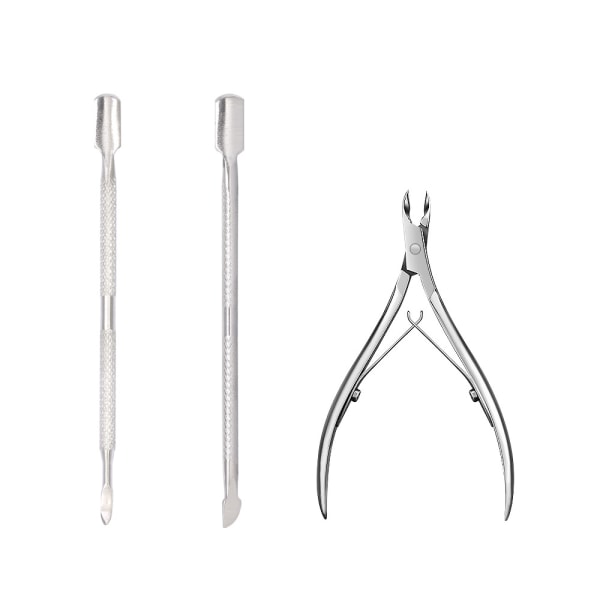 3 st Nagelbandsputsningssats- Nagelbandsskärare, stålskjutare och fil