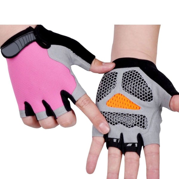 Herr Anti-Sweat Halvfinger Anti-Slip Cykelhandskar Andas