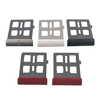 Spillekortspor Socket Deksel Erstatningsramme for 3DSXL 3DSLL (Sølvgrå)