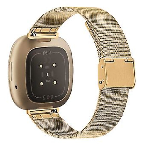 Metallinen ranneke Fitbit Versa 4 / Sense 2:lle (Kulta)