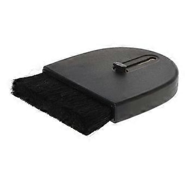 Halvcirkel Skærmbørste Udtrækkelig Tastaturbørste Vinyl Rensebørste 5,5x5,4x1cm, Sort