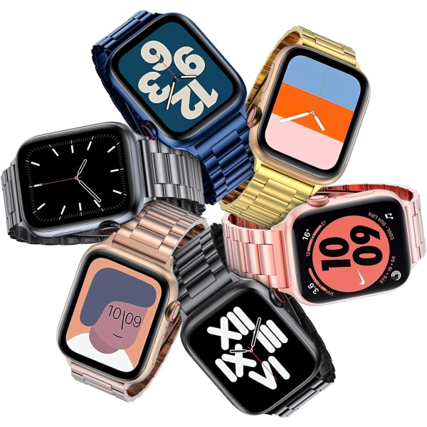 Yhteensopiva Apple Watch -rannekkeen kanssa 41mm 40mm 38mm, Business Stainl