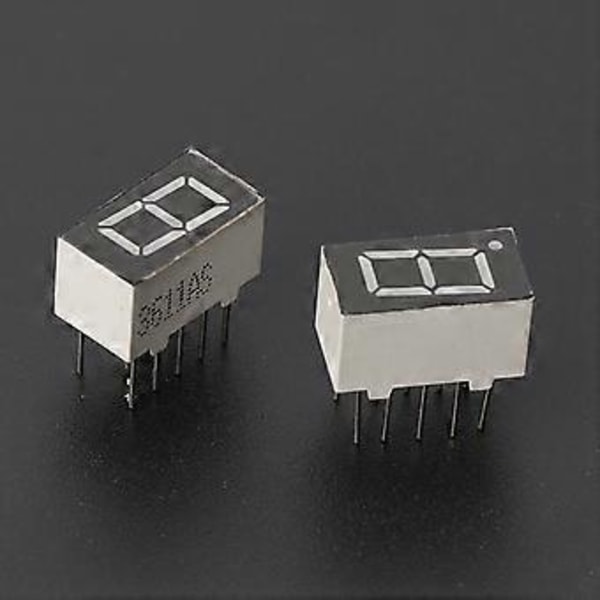5 stk 0,36\" Fælles Katode 1 Bit 10 Pins 7 Segment Rød LED Display Digitale Rør