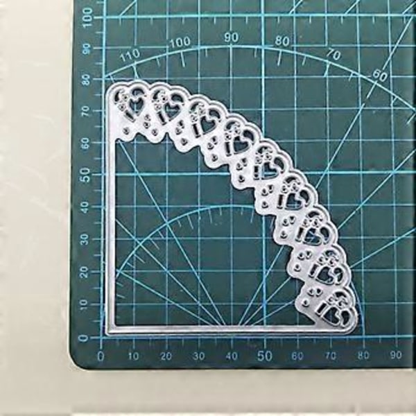 Hjerte Metal Skæreforme Stencil DIY Scrapbooking Album Papir Kort Skabelon Form Prægning Håndværk Dekoration