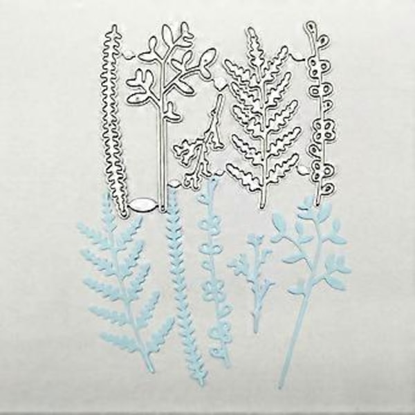Coral Seaweed Metalliska Die Cuts Skärformar Stenciler för DIY Prägling Papper