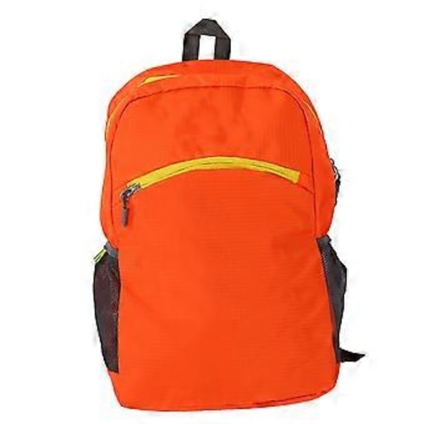 Nylon Vandtæt Foldbar Sports Taske Vandreture Camping Klatring Rejse Udendørs Rygsæk Orange