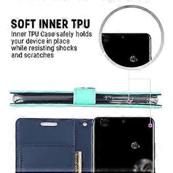 Läderfodral för Galaxy S20 Ultra (Lila)