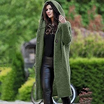 Dame Sweater Til Afslappet Sweater Drop Shoulder Overtøj Til Skole Kontor Lounge Daglig-grøn(S Grøn) Green S