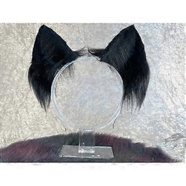 Furry Ulv Kattunge Cosplay Party Anime COSPLAY Halloween Tegneserie Rollelek Rekvisitter Prom Party Rollelek Tilbehør Grå(Grå)