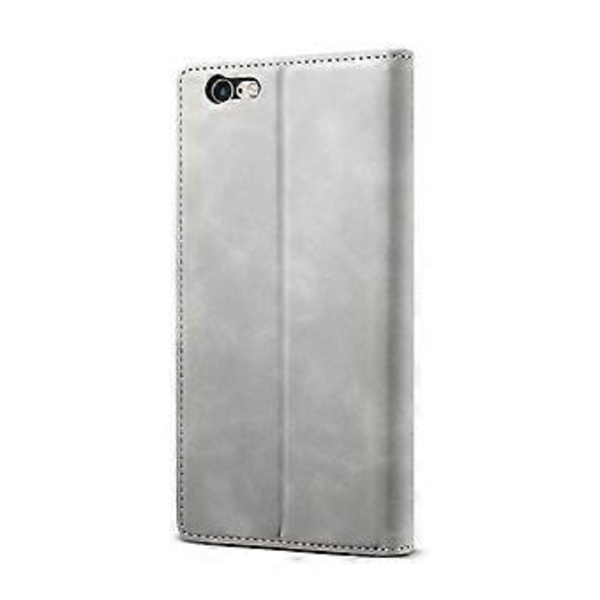 Lærveske for iPhone 6 / 6s (Grå)
