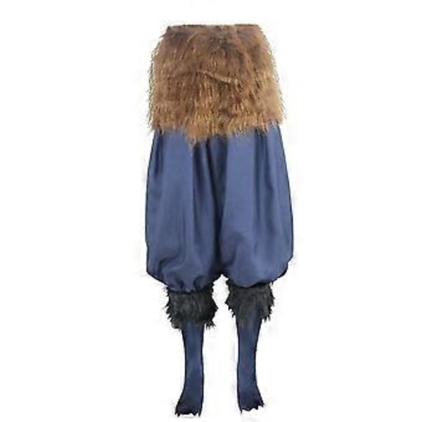 Demon Slayer Anime Hashibira Inosuke Cosplay Kostym Byxor För Män Vuxna, Kimetsu No Yaiba Rollspelsbyxor Halloweenfest Maskerad (L)