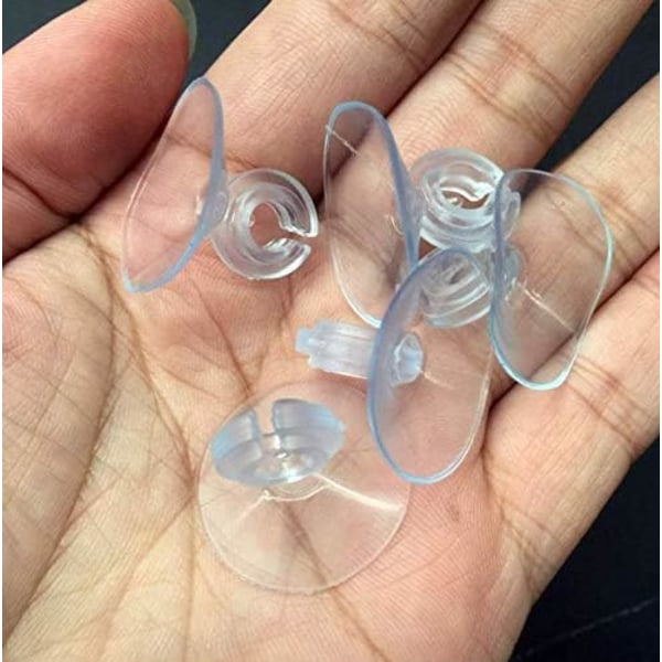 Akvarie sugkopp, 100 stycken transparenta sugkoppar för akvarium
