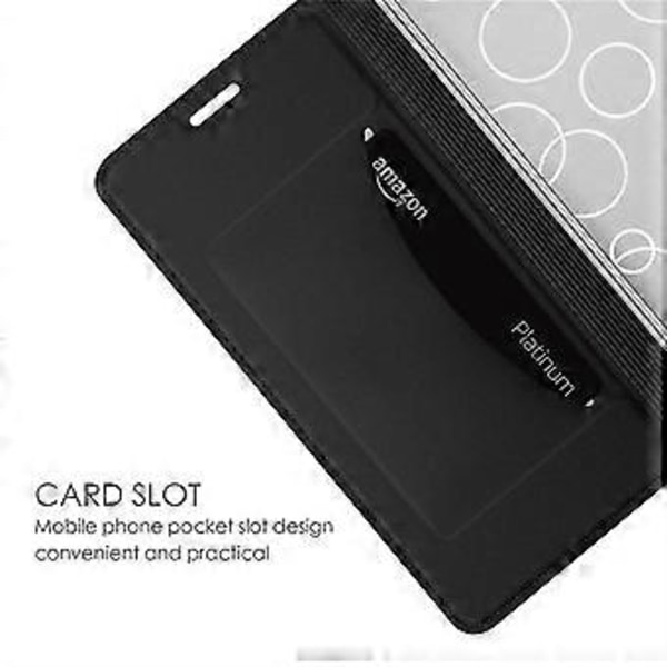 Fodral för Xiaomi Redmi K70 Ultra i PU-läder med kortfack, stativ och magnetiskt lås (Stil A)