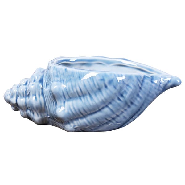 14cm Blå Seashell Ocean Keramisk Base Serie Sett Sukkulent Plante
