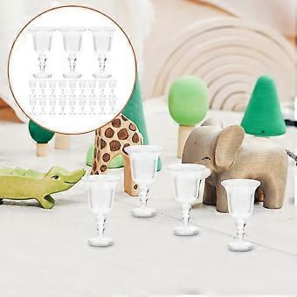 20 stk. Miniatyr Tom Vinglass Modell Dukkehus Mini Vinglass Dekor Prop Dukkehus Forsyninger