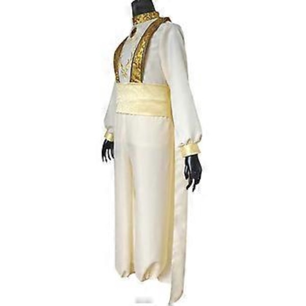 Cosplay Aladdin Lampe Prins Mann Antrekk Sett Kostymer (M)