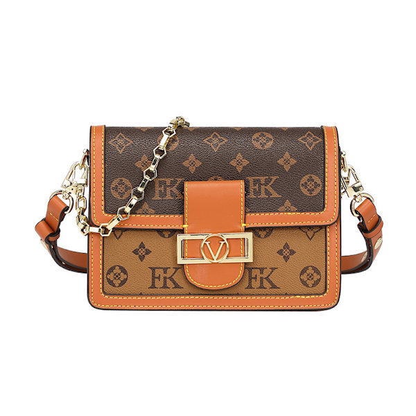 (Brun) Dam Crossbody Bag Retro Handväska Axelväska 5