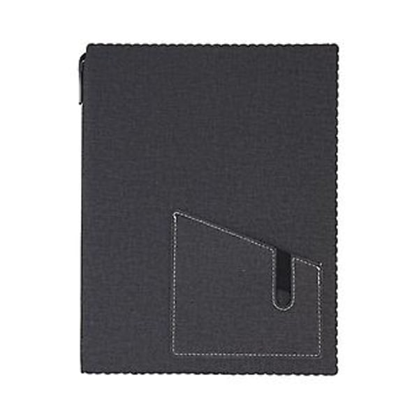 Bærbar notesblok i læder, personlig journal A5/B5 notesbog til forretningskvinder og -mænd (B5 Sort)