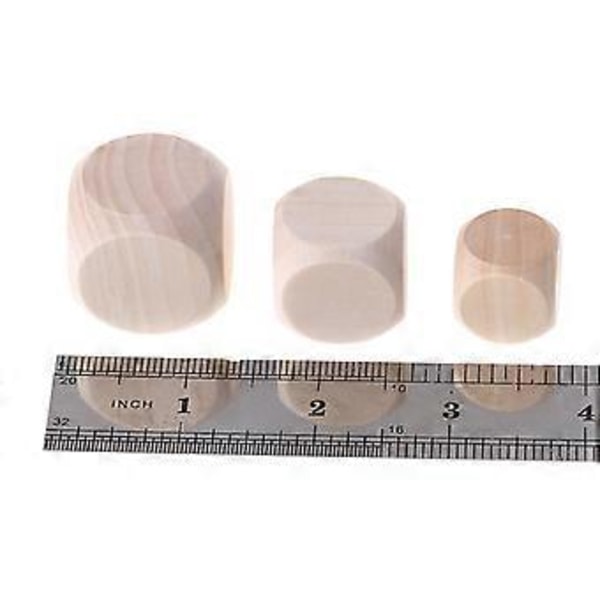Pinoamispalikat Pulmapeli Nopat Lelut, Luonnolliset Viimeistelemättömät Taideaskartelut DIY Palikka (25mm)