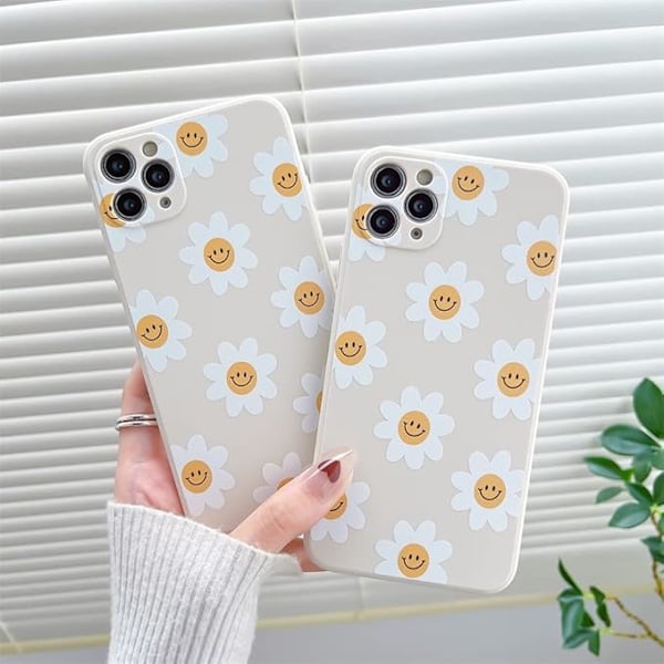 Solrosleende Söt Blommobilfodral för Apple iPhone 11 Pro 5.