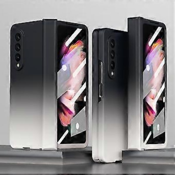 Gradientfärgad Skal Kompatibel Med Samsung Galaxy Z Fold 3, Hårt PC Stötsäkert Skyddande Omslag