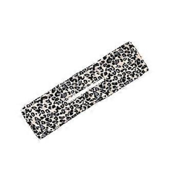 Hårknold til fransk twist stof hårklemme leopard print diy hårtilbehør (2)