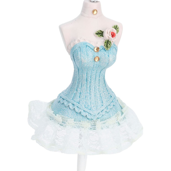 Dukke Smykke Display (stil 1), Øreringe Halskæde Ring Smykkeholder Display Stativ Prinsesse Dres