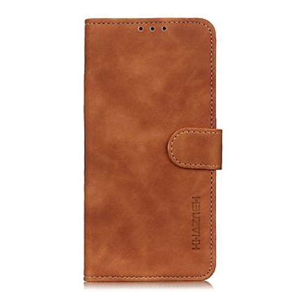 KHAZNEH Retro Nahkainen Kotelo iPhone 13 Pro Maxille (Ruskea)