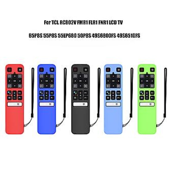 for TCL 65p8s 55p8s 55ep630 50p8s 49s6800fs, Fjernkontroll Deksel (Rød)