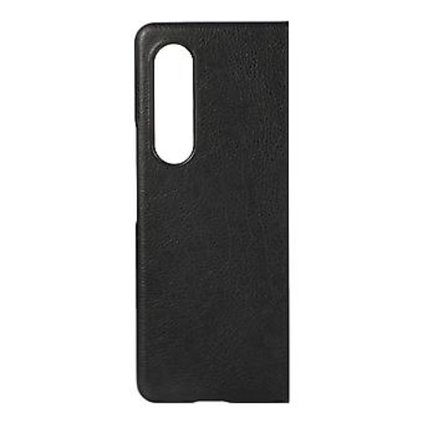Kaksiväri Litši-tekstuurikuori Samsung Galaxy Z Fold4:lle (Musta)