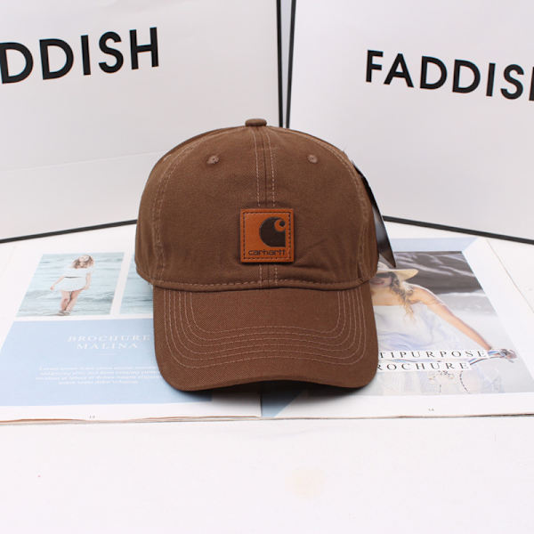 Kaffe-farvet, lærred baseball cap, damearbejdstøj, vasket