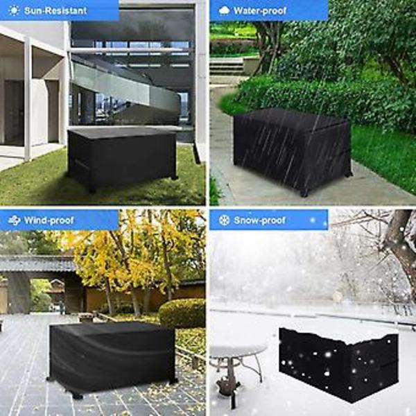 210D Havemøbel Vandtæt Beskyttelsesbetræk, UV-Resistent Oxford Klud til Bord Stol, Sofa - 315 x 160 x 74cm