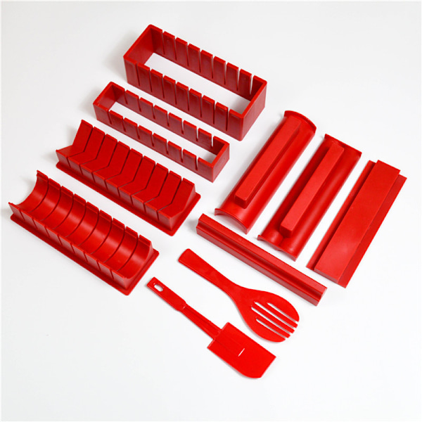 Sushi-set Deluxe med komplett sushi-set 10 delar plast Sus
