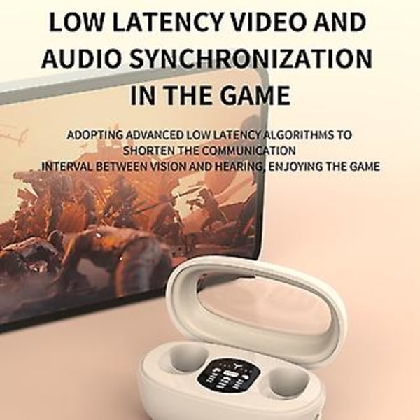 Mini TWS Bluetooth-hörlurar med rektangulär låda mini13s (Svart)