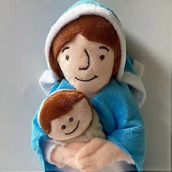 Söpö Täytetty Jeesus-Pehmolelu Kirkkomies Kuoro Piirretty Neddy-Koristeet Sopivat Pojille Tytöille Syntymäpäivälahjaksi (Wand Jesus)