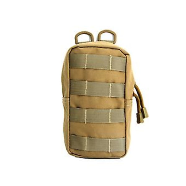 Molle Pung Kompakt Utility Edc 600D Gadget Taktisk Hængende Taljetaske Gear Værktøj (Khaki)