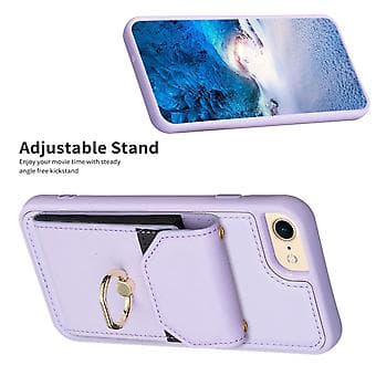 Organ Card Bag Telefonetui til iPhone SE 2022 / 2020 / 8 / 7 (Lilla)