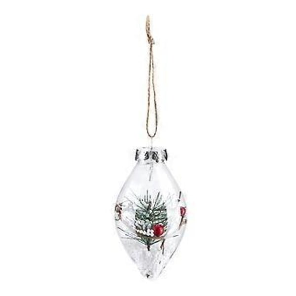DIY Julgranskula Transparent Öppen Hängande Prydnad i Plast Heminredning E