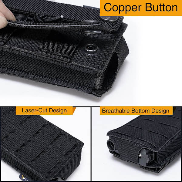 Taktisk Mag Pouch Elastisk Åpen Topp Enkelt Molle Magasin Pouch for M4 M14 M16 AR 5.56MM Magasiner