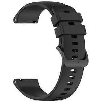 Kompatibel med Garmin vivoactive 5 silikone urrem 20 mm Quick Release udskiftningsrem (sort)