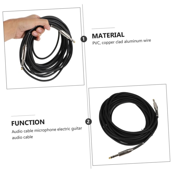 Elgitarr Ljudkabel Stereo Kabel Strömkablar Elgitarr Förstärkarkabel Gitarrförstärkaranslutning