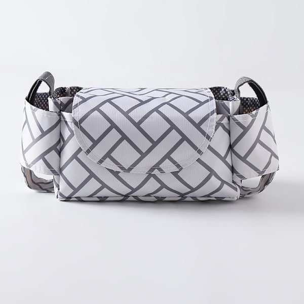 (Geometri)Universal Baby Stroller Storage Bag - Stor Kapasitet St