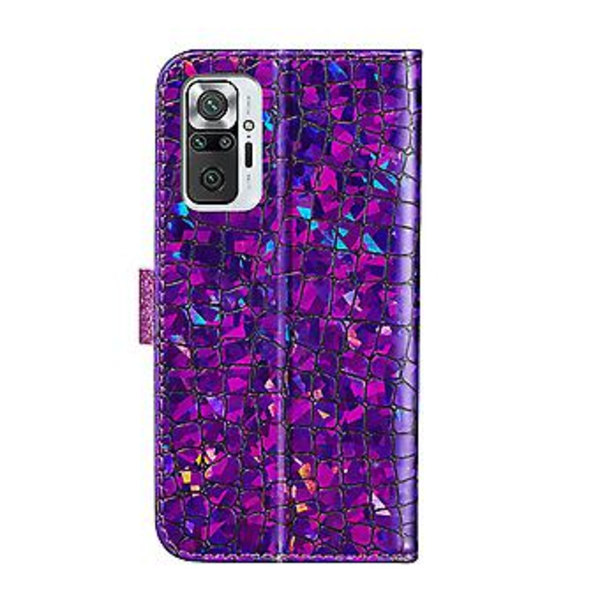 Läderfodral för Xiaomi Redmi Note 10 Pro (Lila)