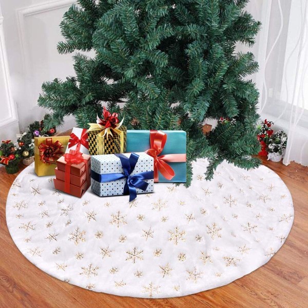 Christmas Tree Skirt Christmas Tree Foot Cover White Christmas Tr