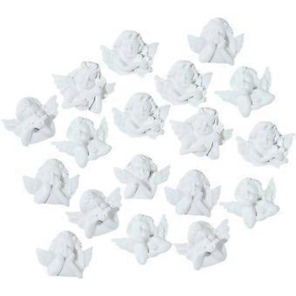 18 stk. Engel Miniaturer Figurer Mini Resin Cherub Engel Flatback DIY Håndværk Charms til Telefoncover Tilfældig Stil