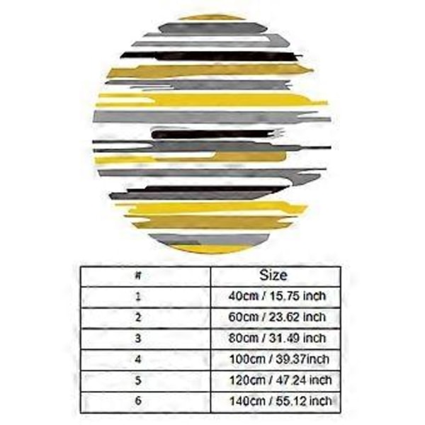 Halkfri Rund Matta Sittdyna Områdesmattor Tvättbar Matta Roterande Stolmatta Sovrum 120cm